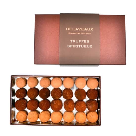 Delaveaux • Truffes Chocolat Noir Alcool 170g 28 pièces