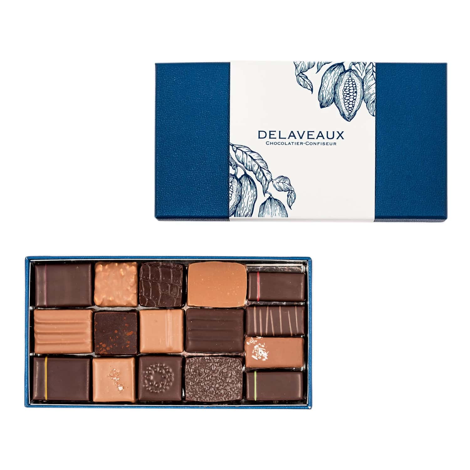 Assortiment Chocolats Noir & Lait 115g - 16 pièces