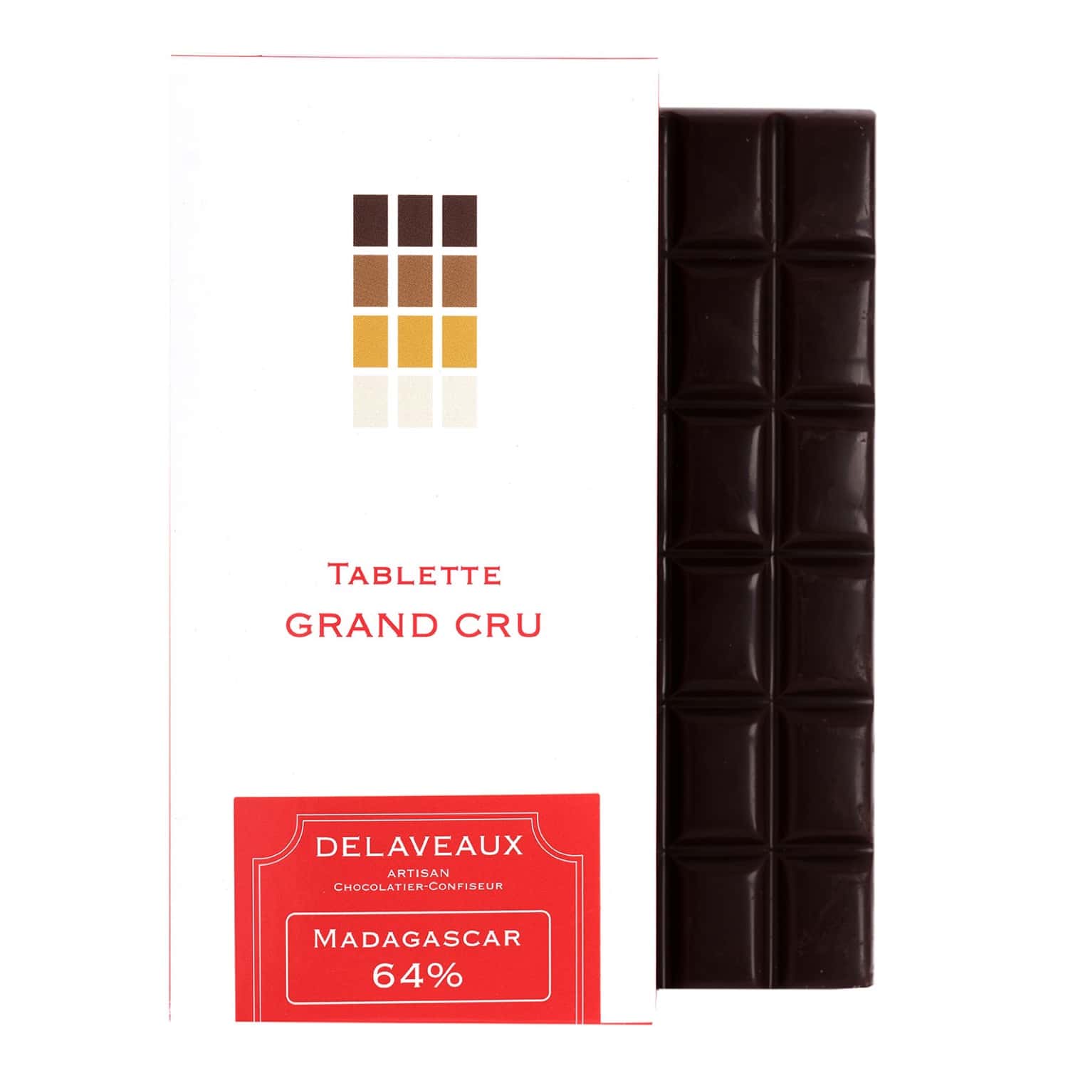 Tablette Chocolat Noir 64% origine Madagascar 80g