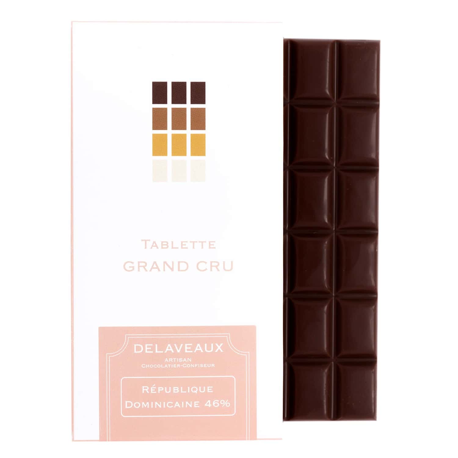 Tablette Chocolat Lait 46% origine République Dominicaine 80g