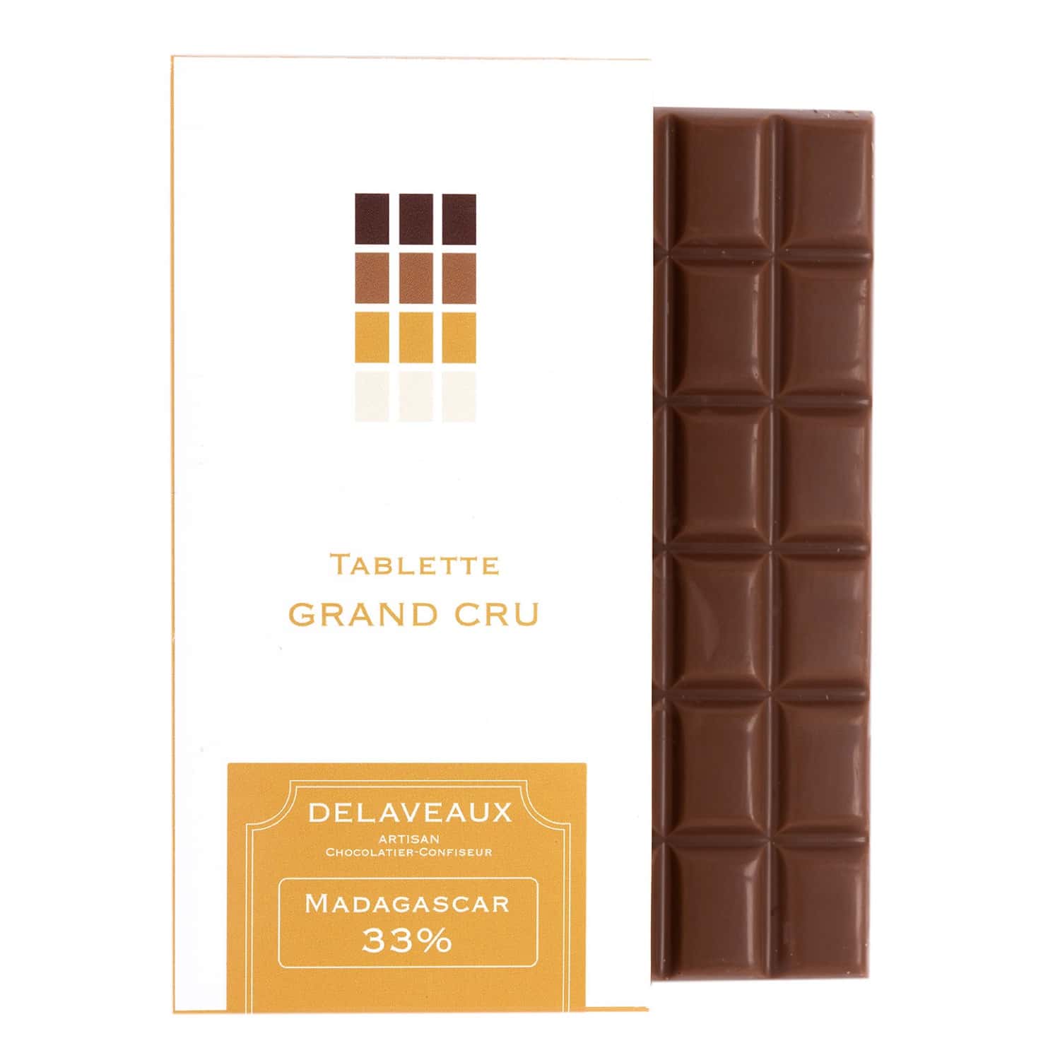 Tablette Chocolat Lait 33% origine Madagascar 80g
