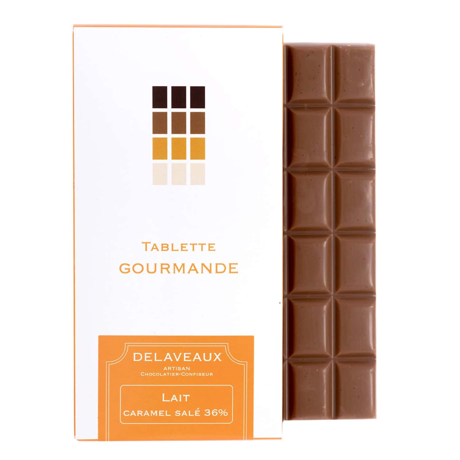 Tablette Chocolat Lait Caramel Salé 36% 80g