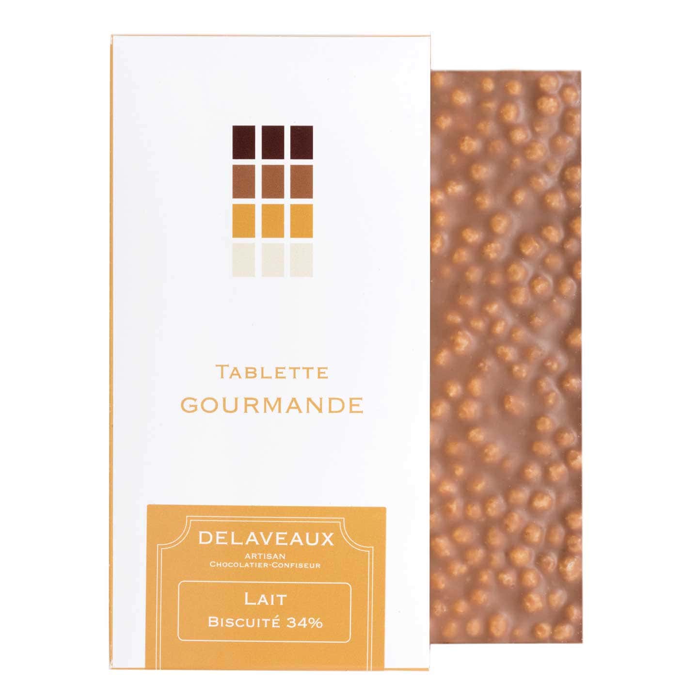 Tablette Chocolat Lait Biscuit 34% 80g