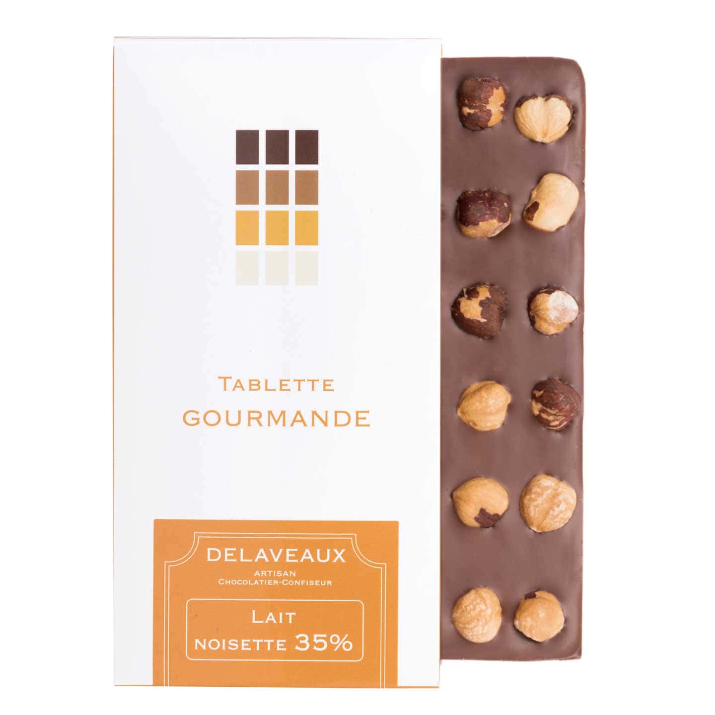 Tablette Chocolat Lait Noisettes 35% 100g