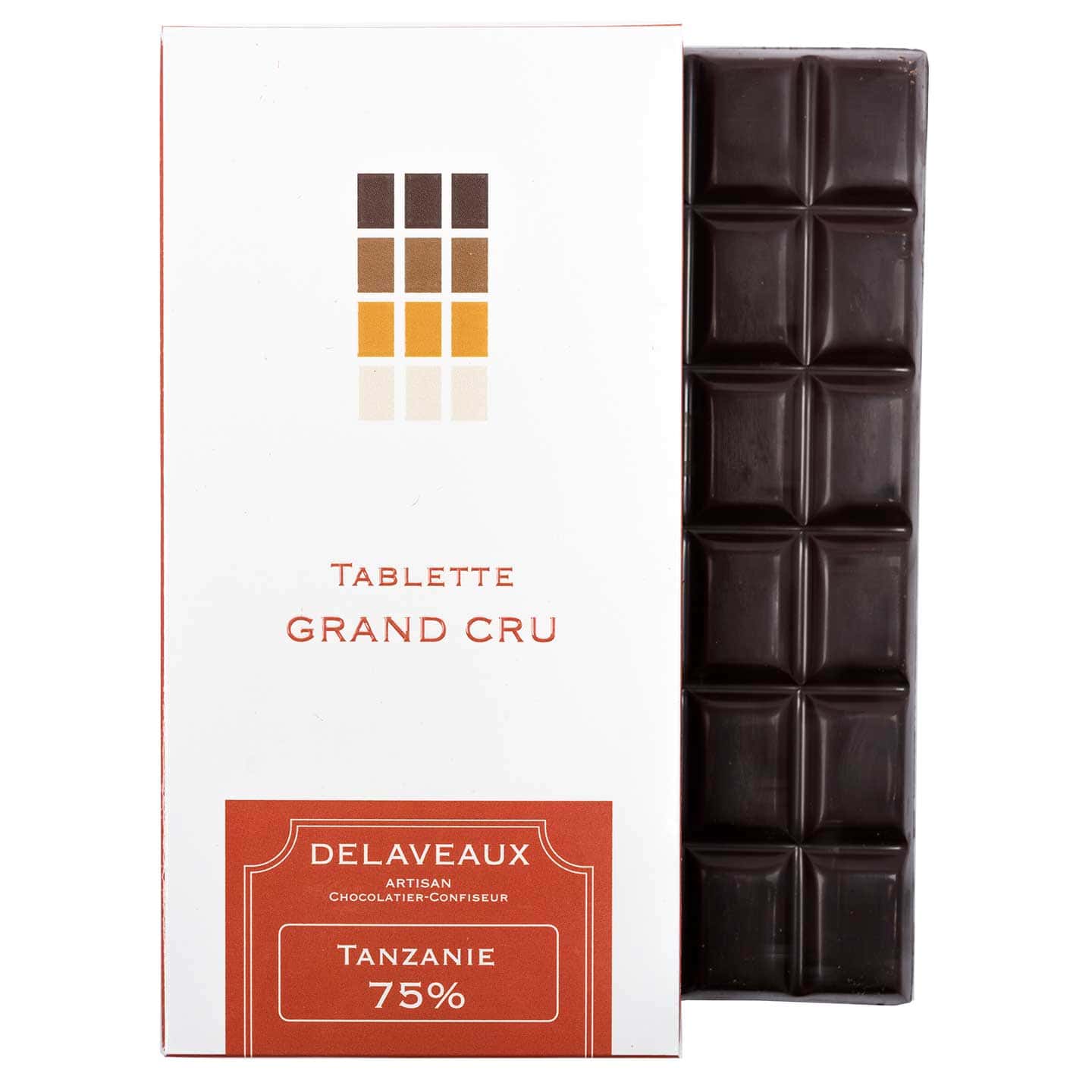 Tablette Chocolat Noir 75% origine Tanzanie 80g