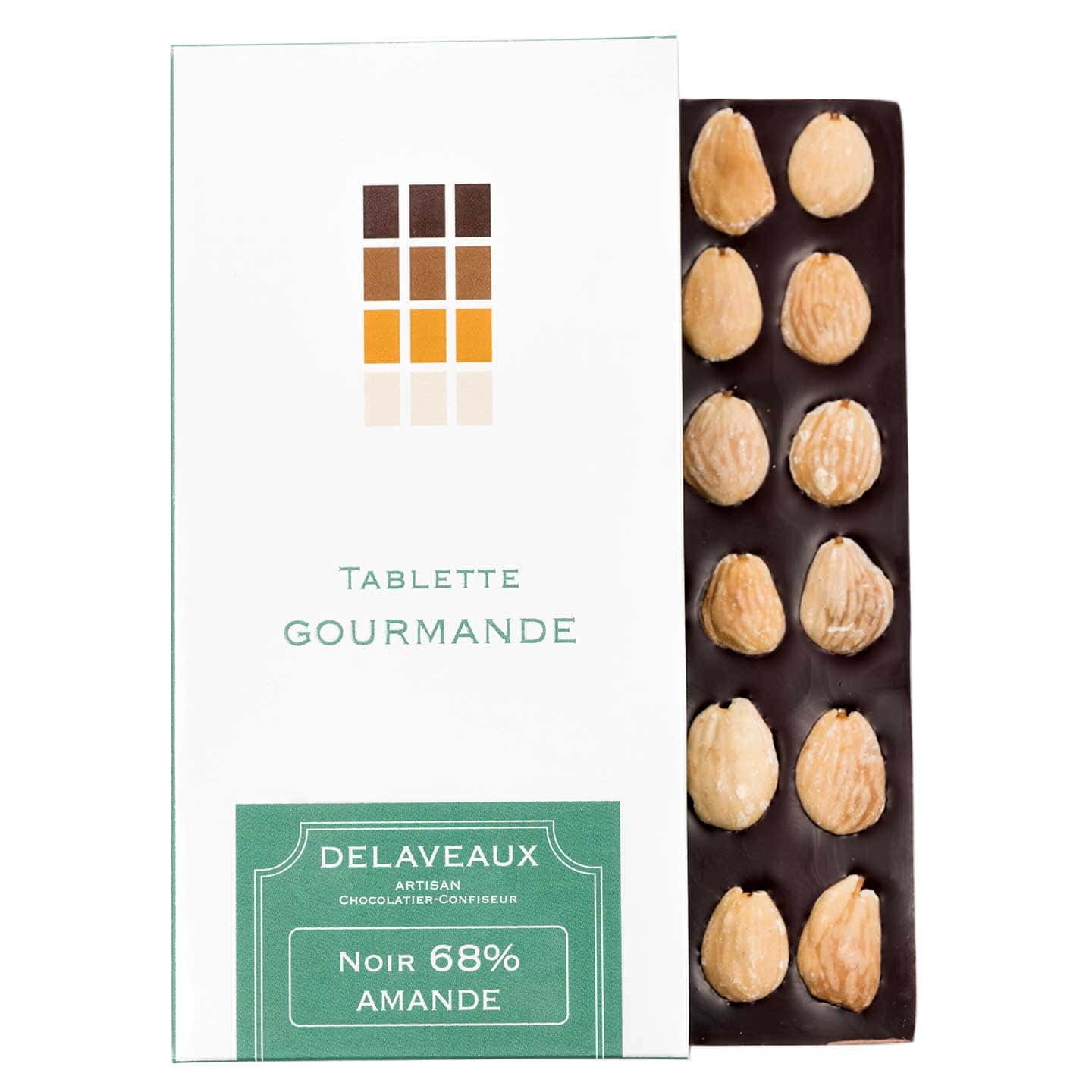 Tablette Chocolat Noir Amande 68% 100g