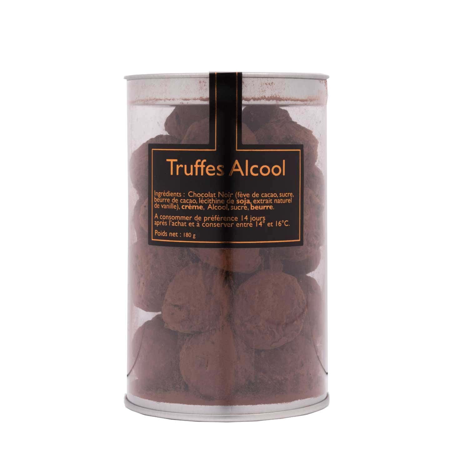 Truffes Chocolat Noir Alcool 180g