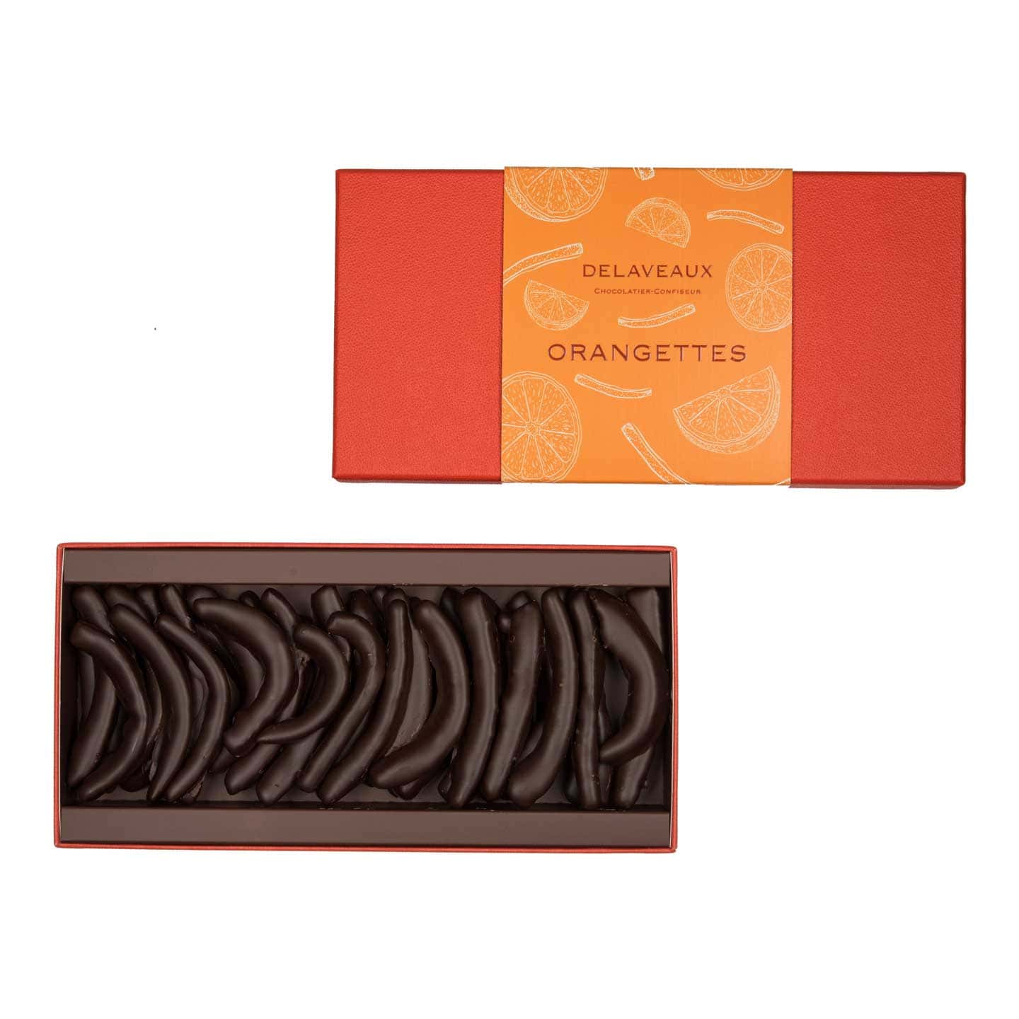 Orangettes confites enrobées Chocolat Noir 240g