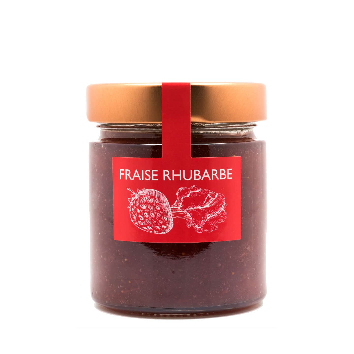 Confiture Fraise Rhubarbe 'Extra' 230g