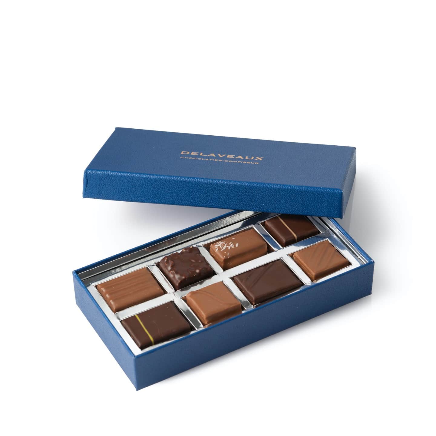 Assortiment Chocolats Noir & Lait 60g - 8 pièces