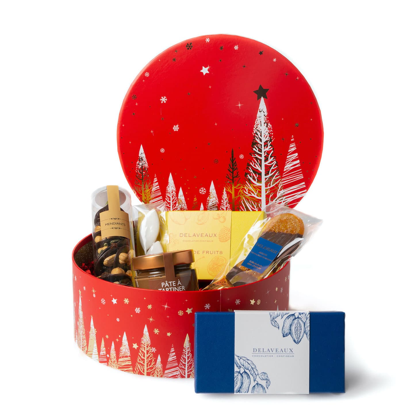 Coffret Cadeaux Noël 700g Sapins