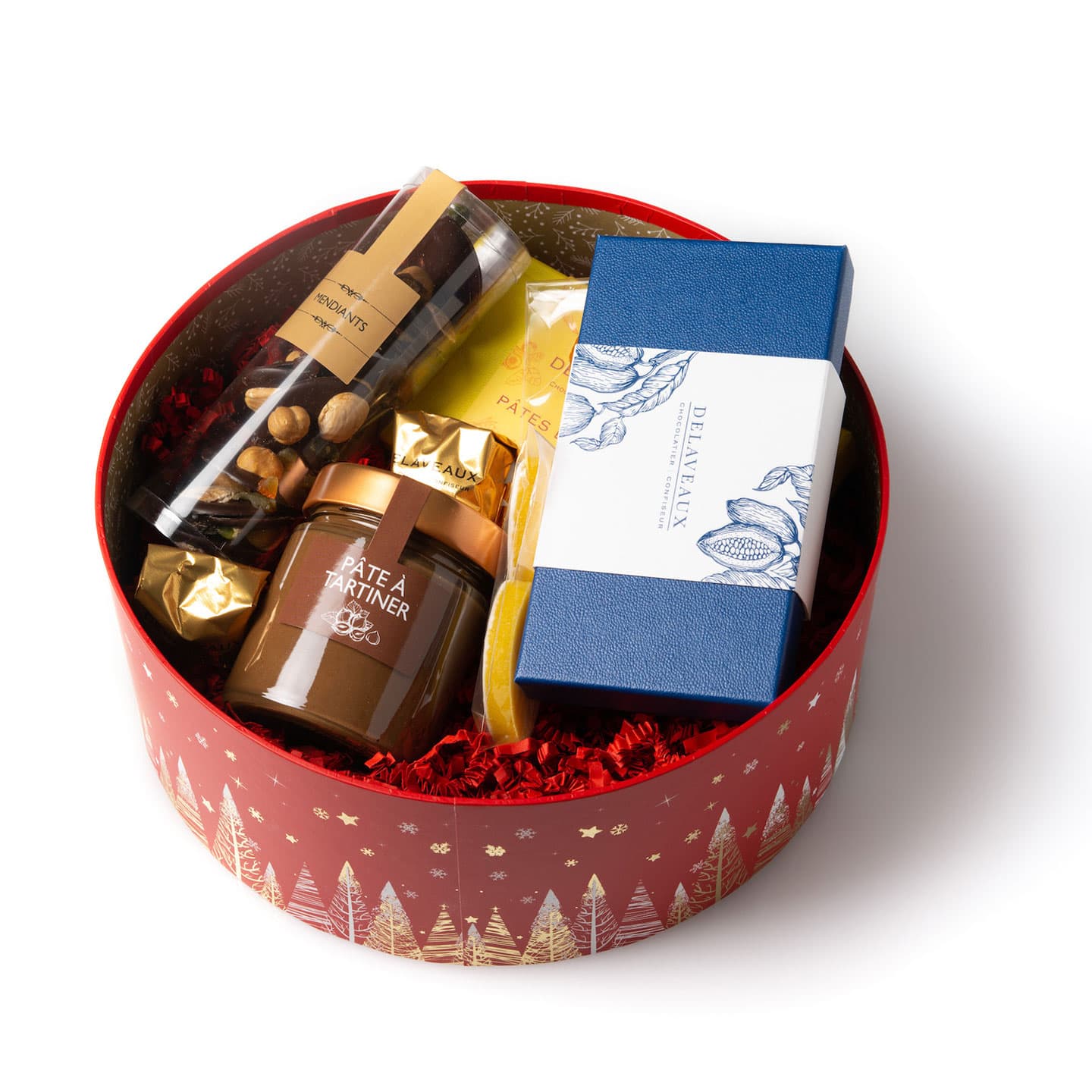 Coffret Cadeaux Noël 700g Sapins