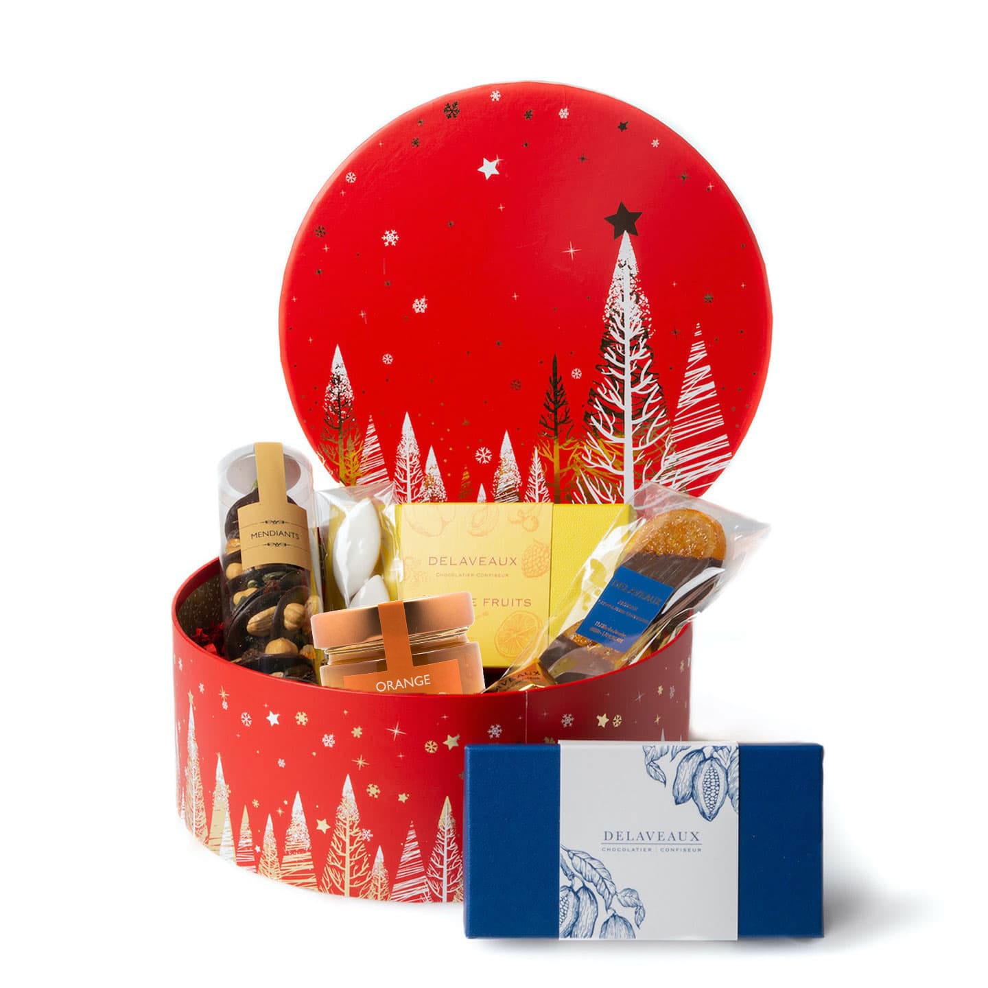 Coffret Cadeaux Noël 700g Sapins