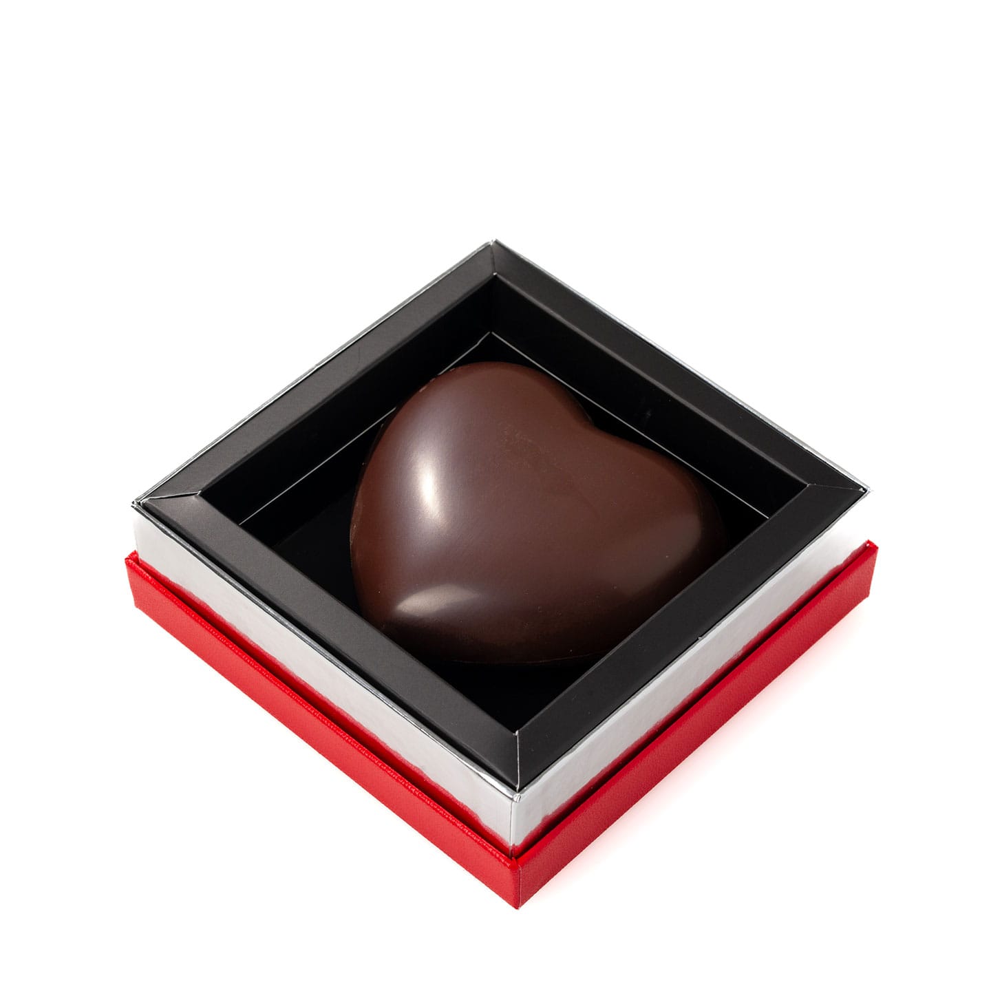 Coeur Chocolat Lait garni Saint Valentin 100g
