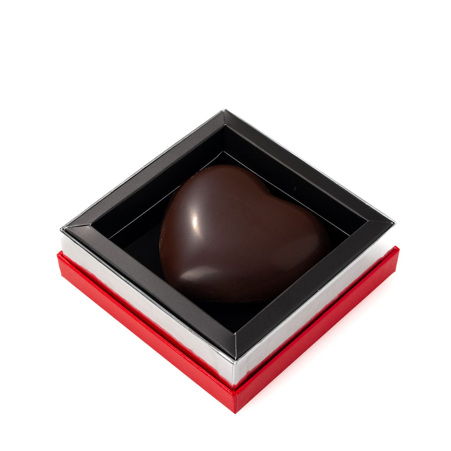 Coeur Chocolat Noir garni Saint Valentin 100g
