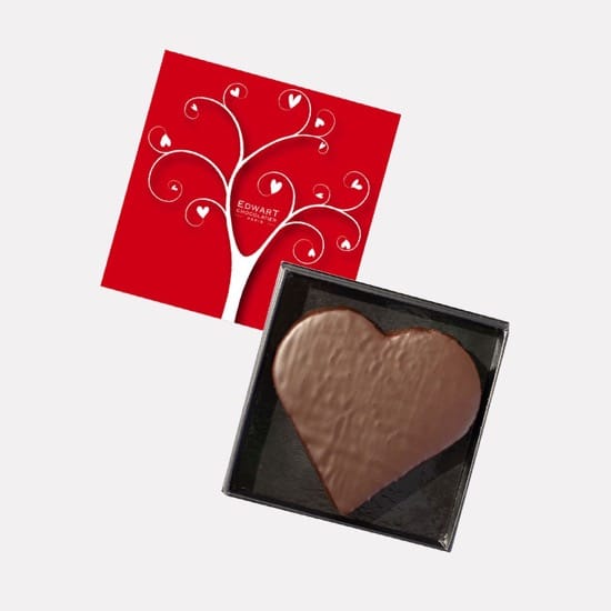 Coeur Chocolat Noir Guimauve Saint Valentin