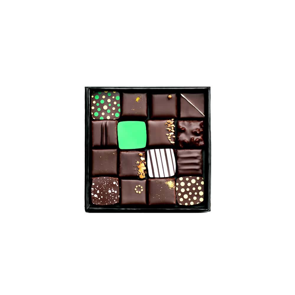 Assortiment Chocolats Noir 80g - 16 pièces