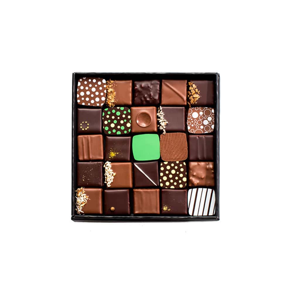 Assortiment Chocolats Noir et Lait 125g - 25 pièces