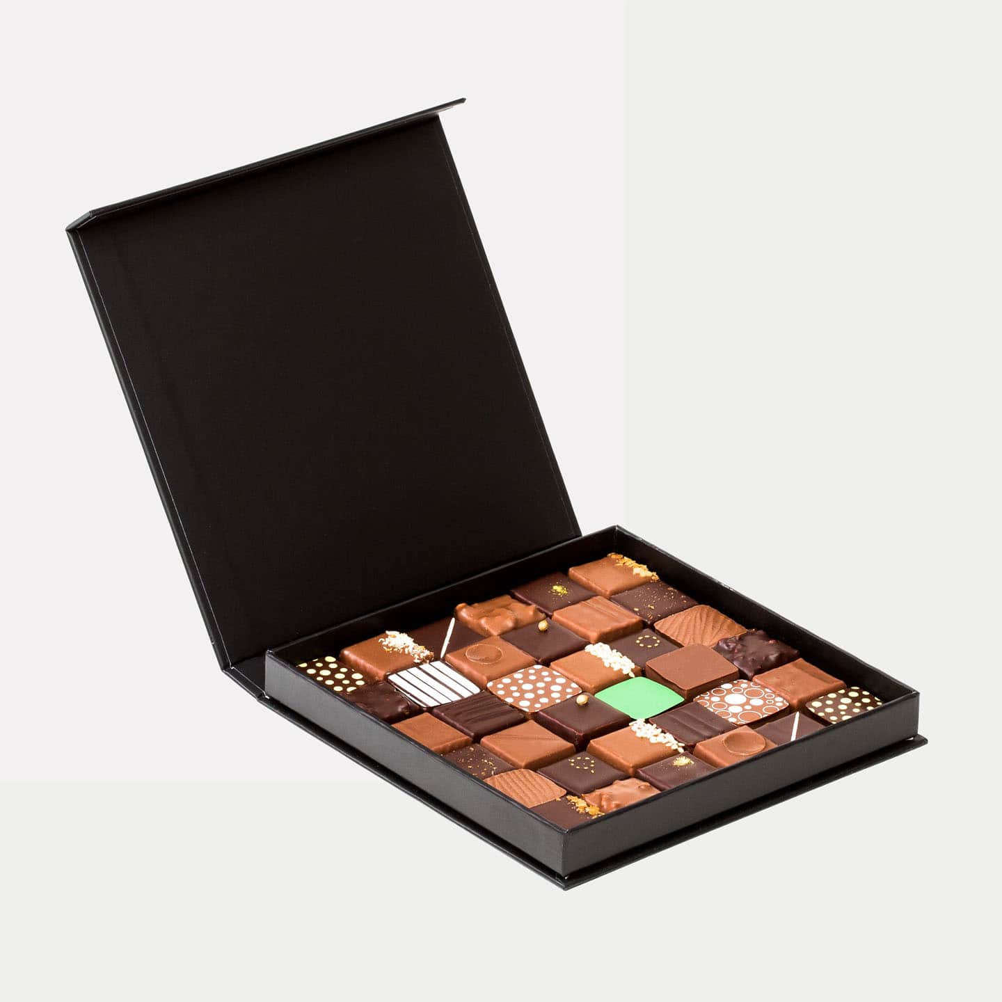 Assortiment Chocolats Pralinés Noir et Lait 180g - 36 pièces