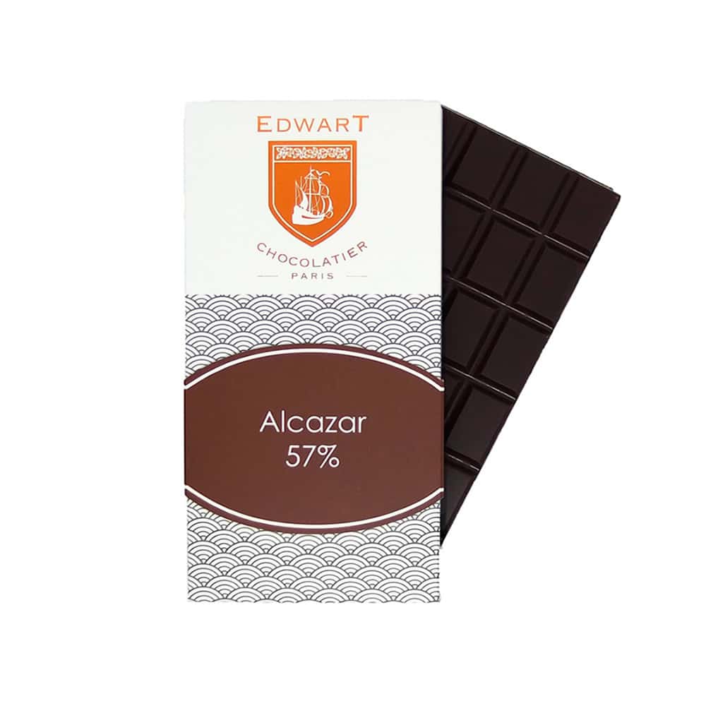 Tablette Chocolat Noir 57% 100g Alcazar