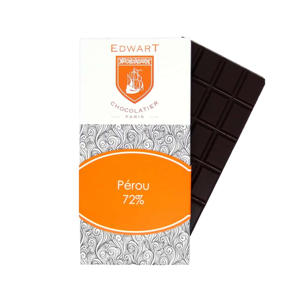 Tablette Chocolat Noir 72% Grand Cru origine Pérou 100g