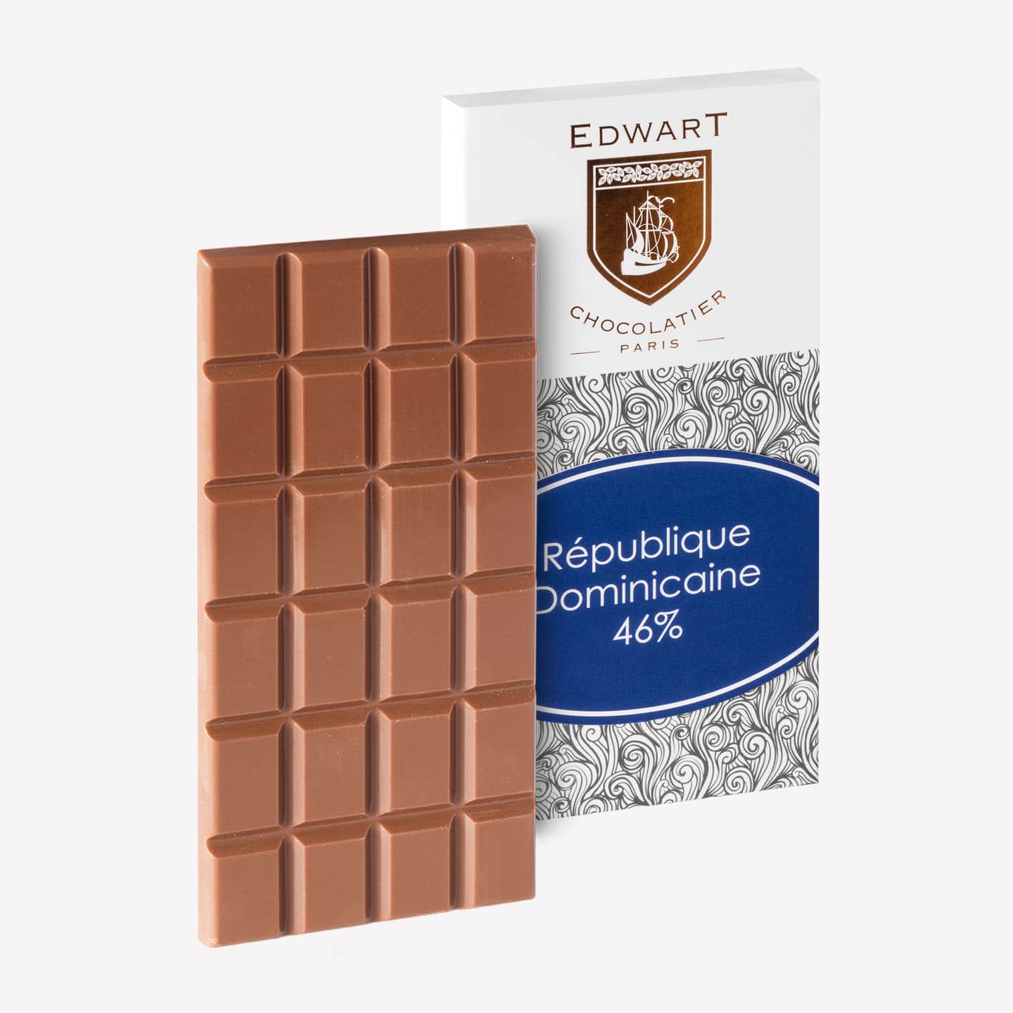 Tablette Chocolat Lait 46% origine République Dominicaine 100g