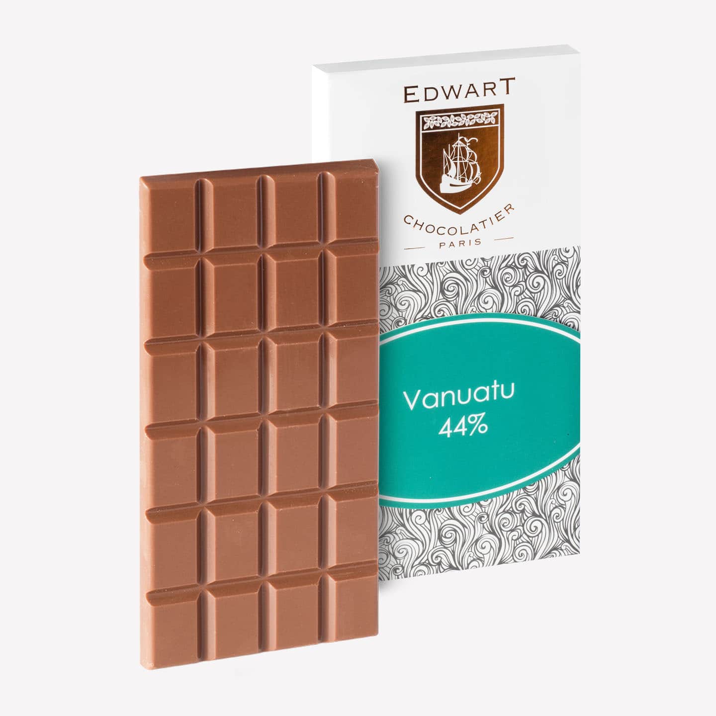 Tablette Chocolat Lait 44% origine Vanuatu 100g