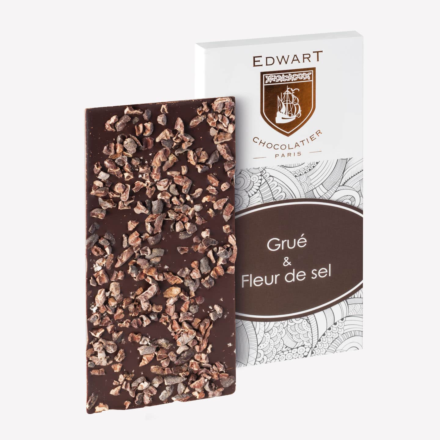 Tablette Chocolat Noir Grué Fleur de Sel 70% 80g