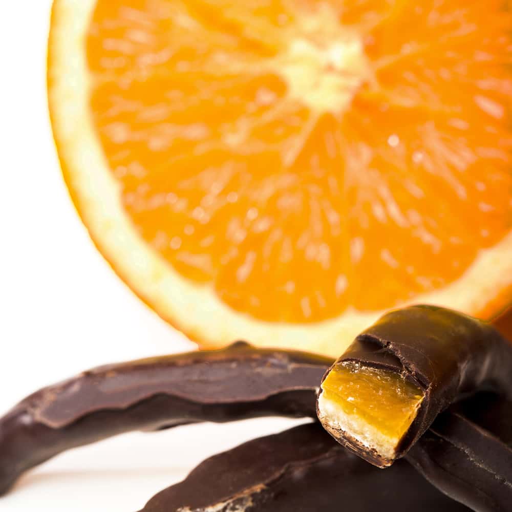 Orangettes Bio Confites Enrobées Chocolat Noir 100g