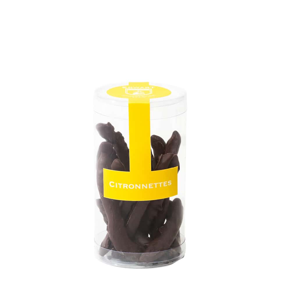 Citronnettes Confites Enrobées Chocolat Noir 100g