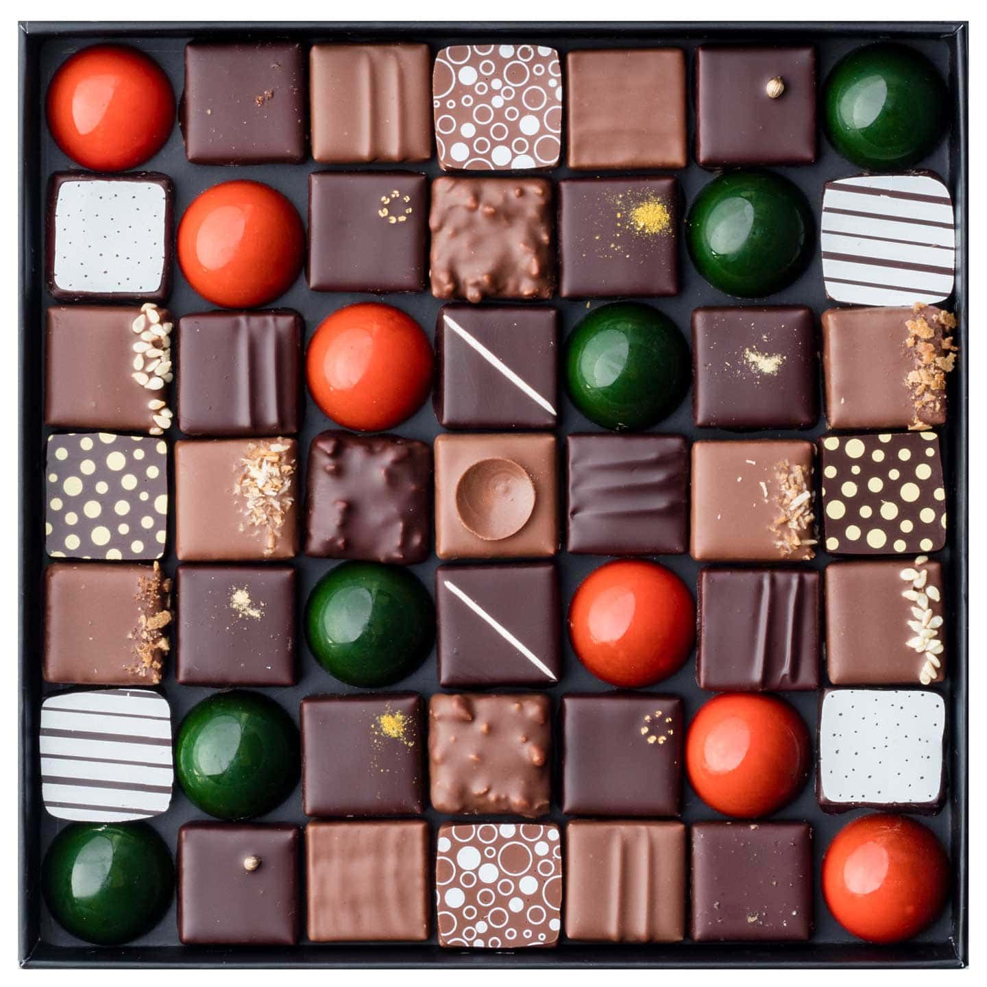 Assortiment Chocolats Noir et Lait Noël 245g - 49 pièces