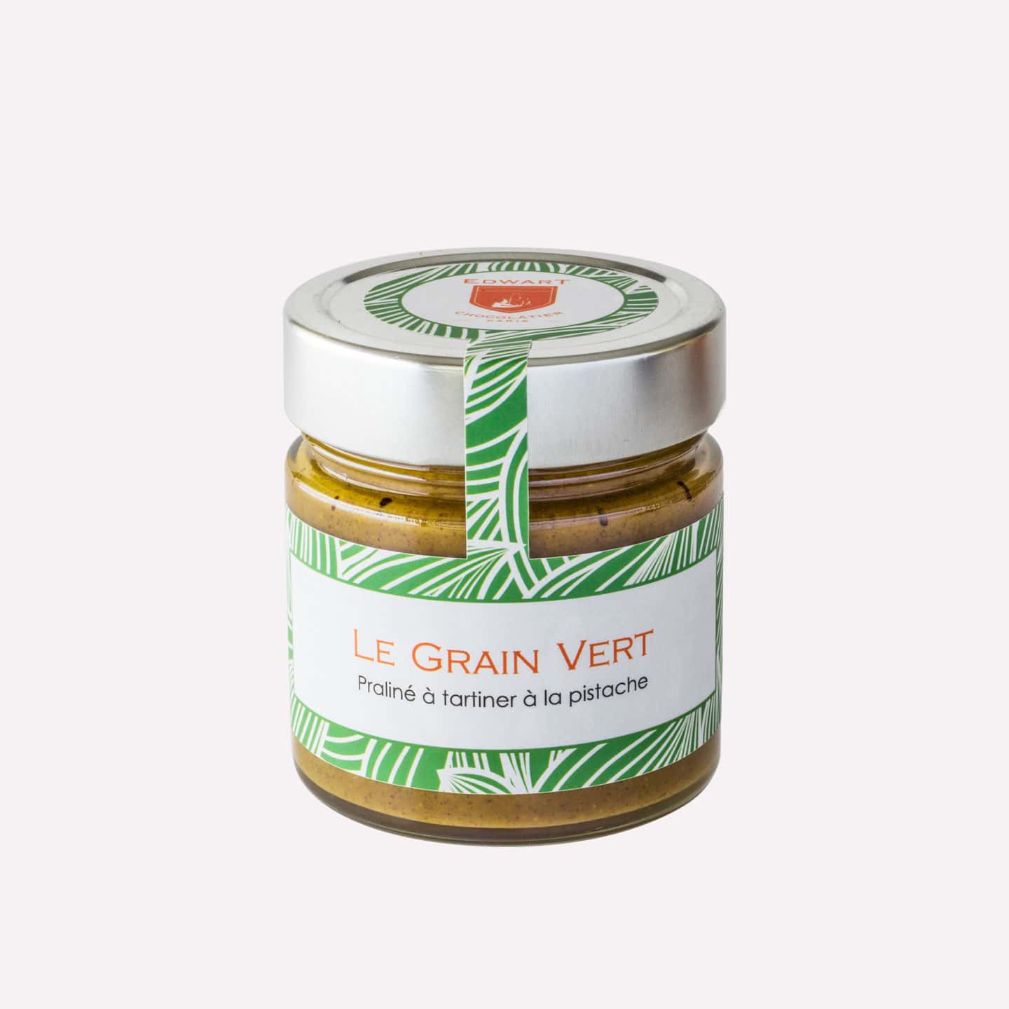 Edwart • Pâte à Tartiner Chocolat Lait Praliné Pistache 240g Le Grain Vert