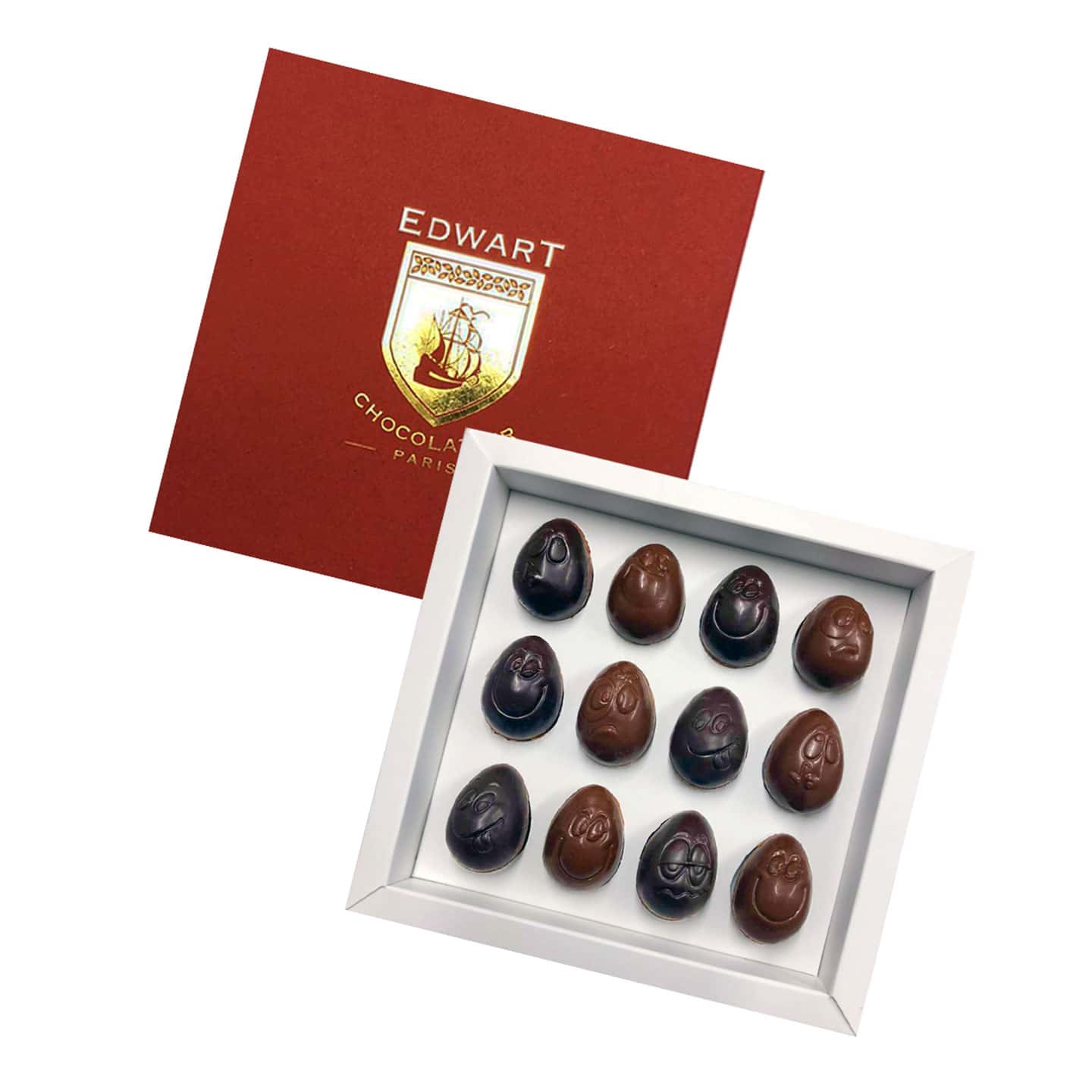 Oeufs Chocolat Praliné Pâques 120g - 12 pièces