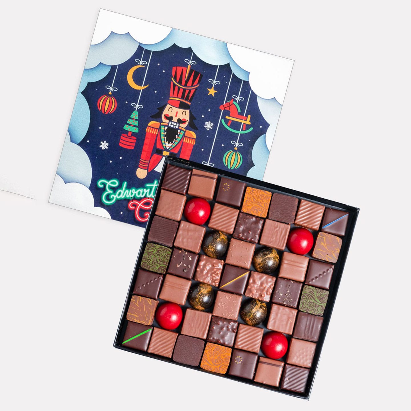 Assortiment Chocolats Noir et Lait Noël 270g - 49 pièces
