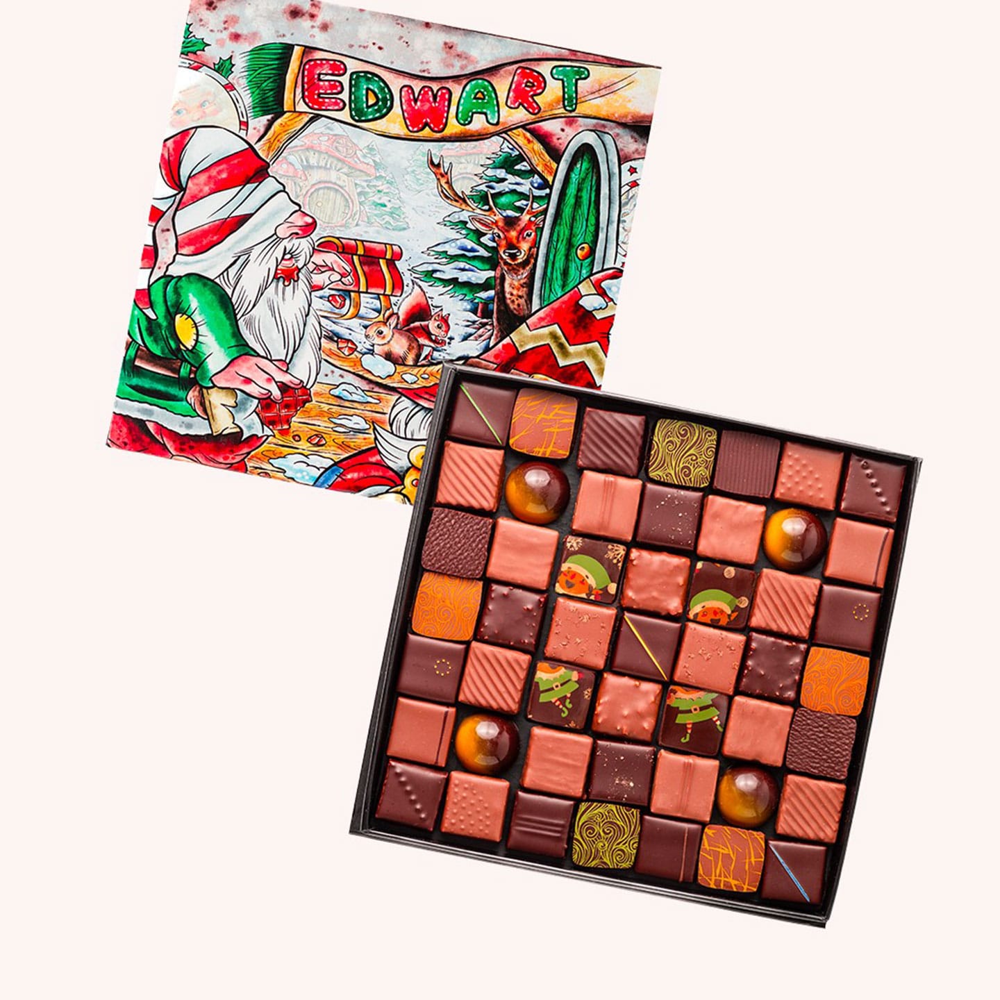 Assortiment Chocolats Noir et Lait Noël 2023 270g - 49 pièces