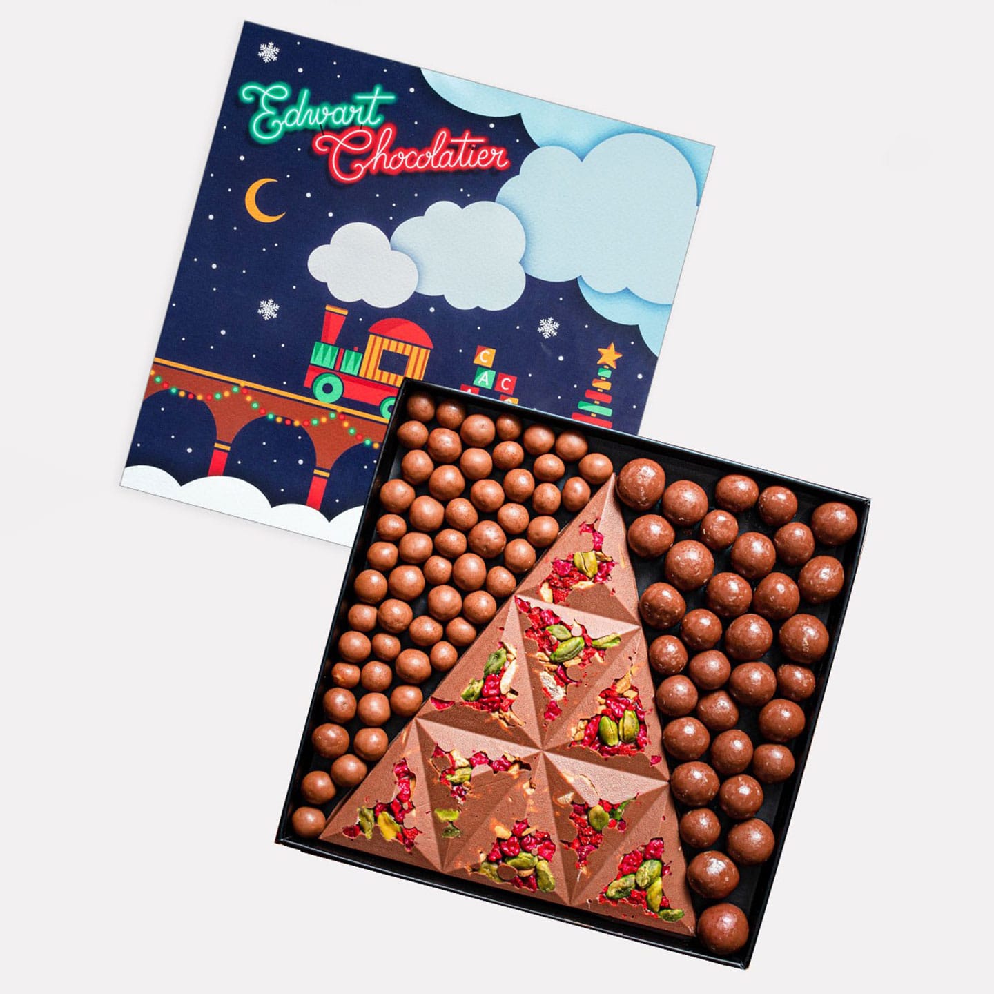 Sapin Chocolat Lait et Gourmandises Noël 220g