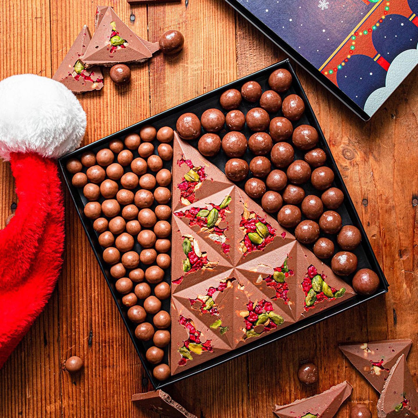 Sapin Chocolat Lait et Gourmandises Noël 220g