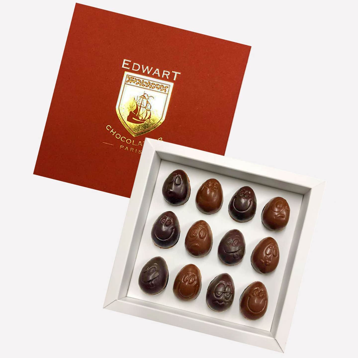 Oeufs Chocolat Praliné Pâques 120g - 12 pièces