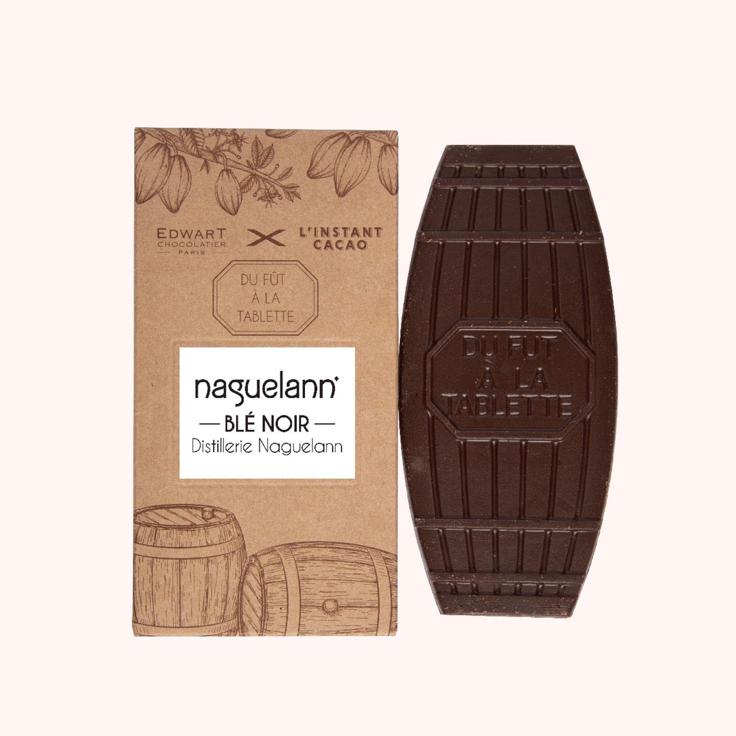 Tablette Chocolat Whisky Noir Blé Noir 60g