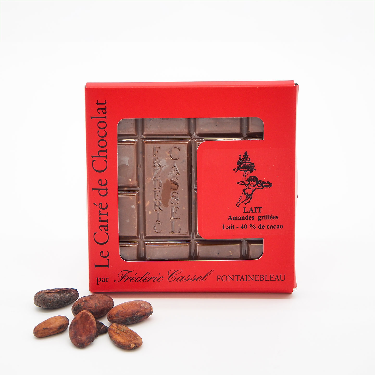 Tablette Chocolat Lait Amandes 40% 80g