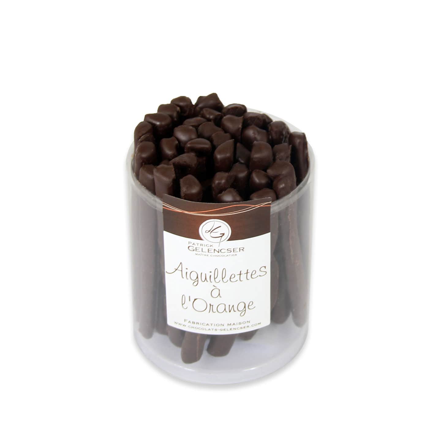 Orangette confite enrobée Chocolat Noir 200g