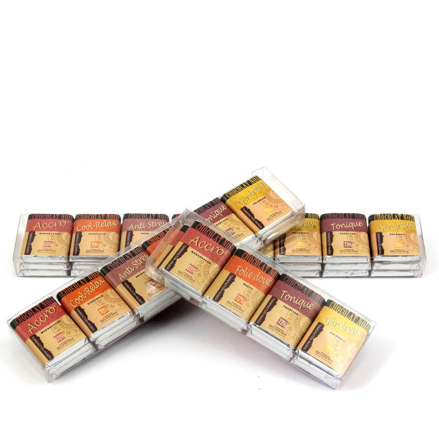 Napolitains Chocolat Noir Origine 60g - 12 pièces