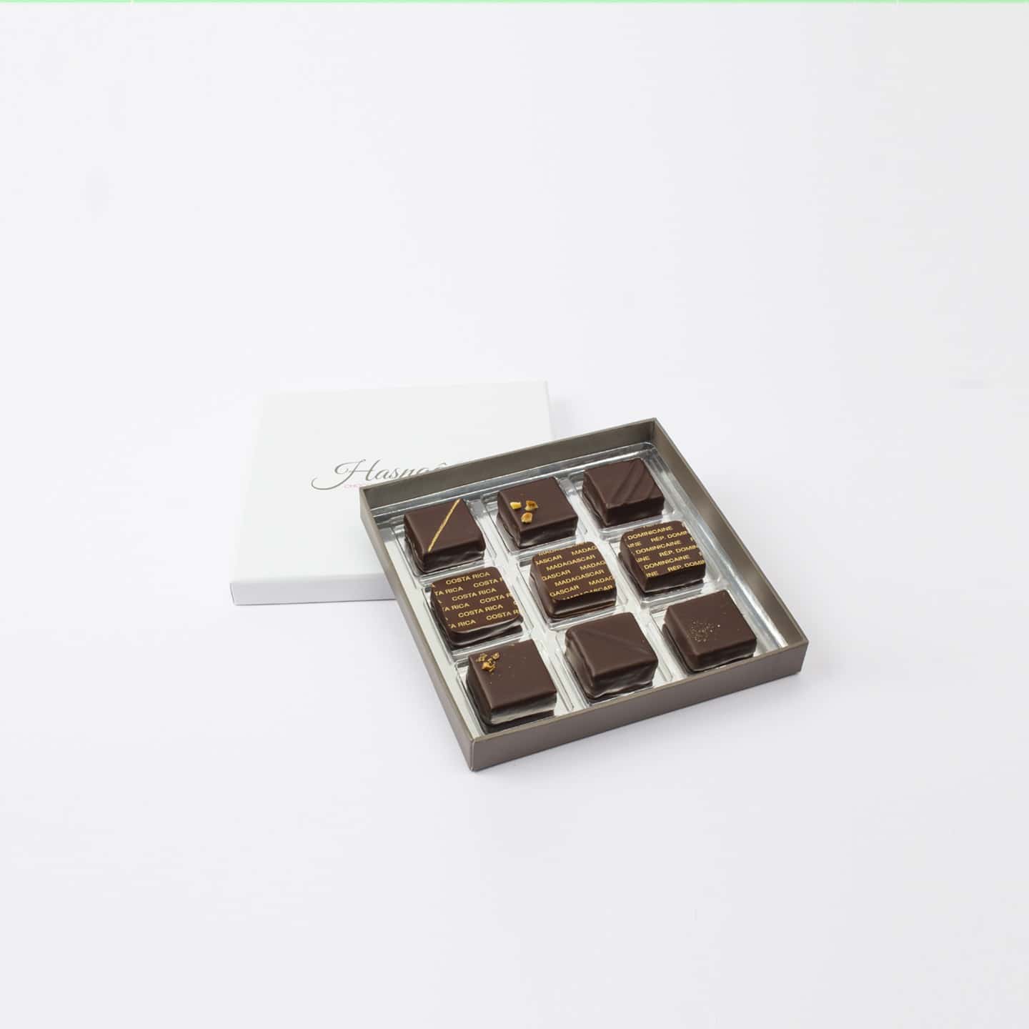 Assortiment Chocolats Noir et Lait 60g - 9 pièces