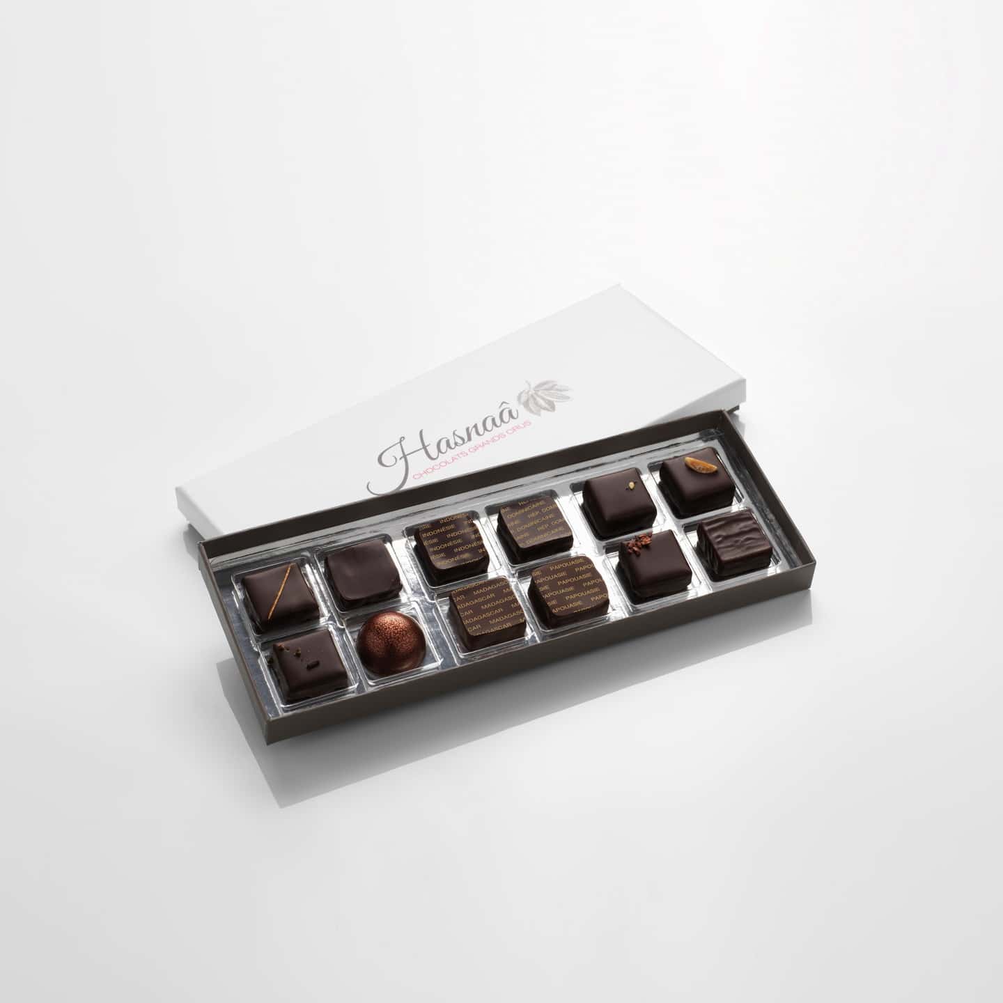 Assortiment Chocolats Noir 88g - 12 pièces