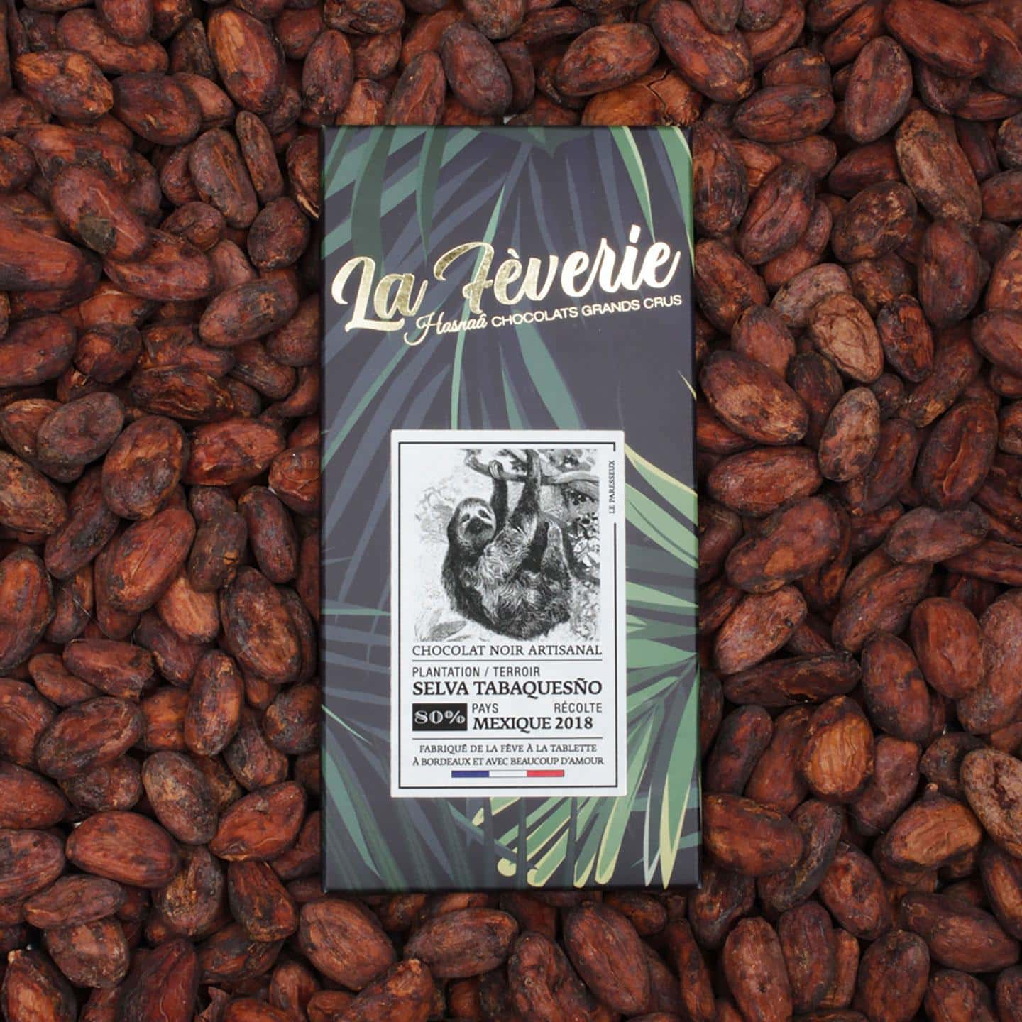 Tablette Chocolat Noir 80% Grand Cru origine Mexique 56g Bean to Bar