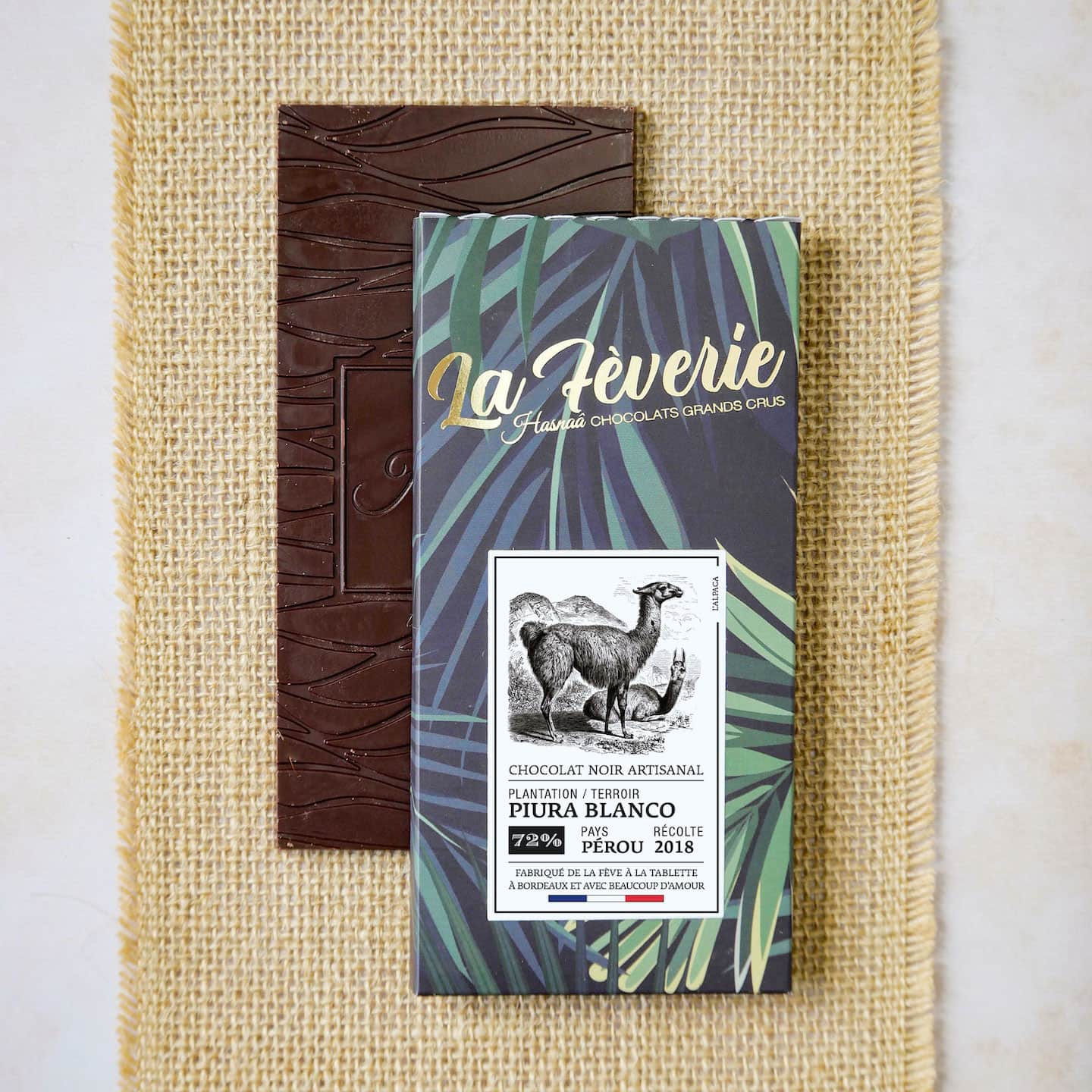 Tablette Chocolat Noir 72% Grand Cru origine Pérou 56g Bean to Bar