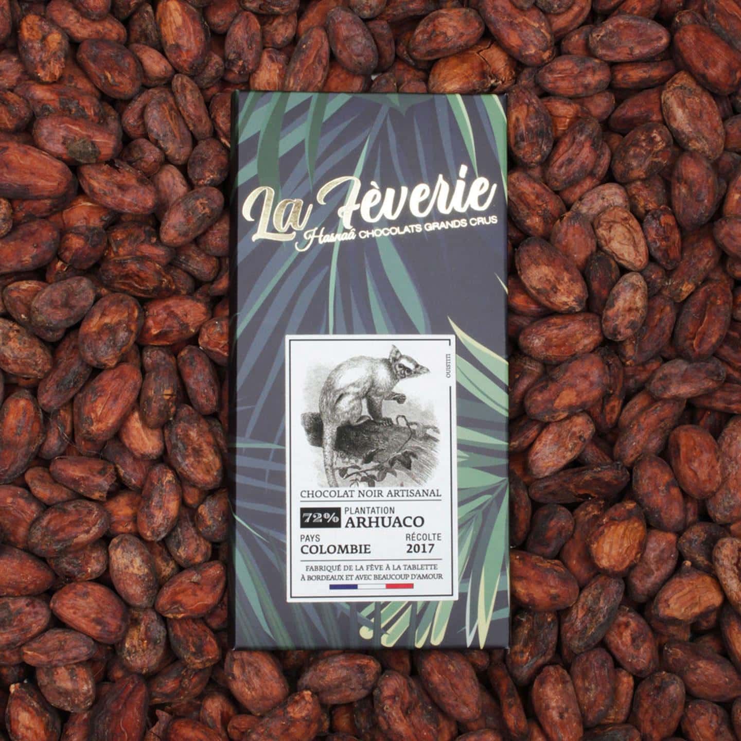 Tablette Chocolat Noir 72% Grand Cru origine Colombie 56g Bean to Bar