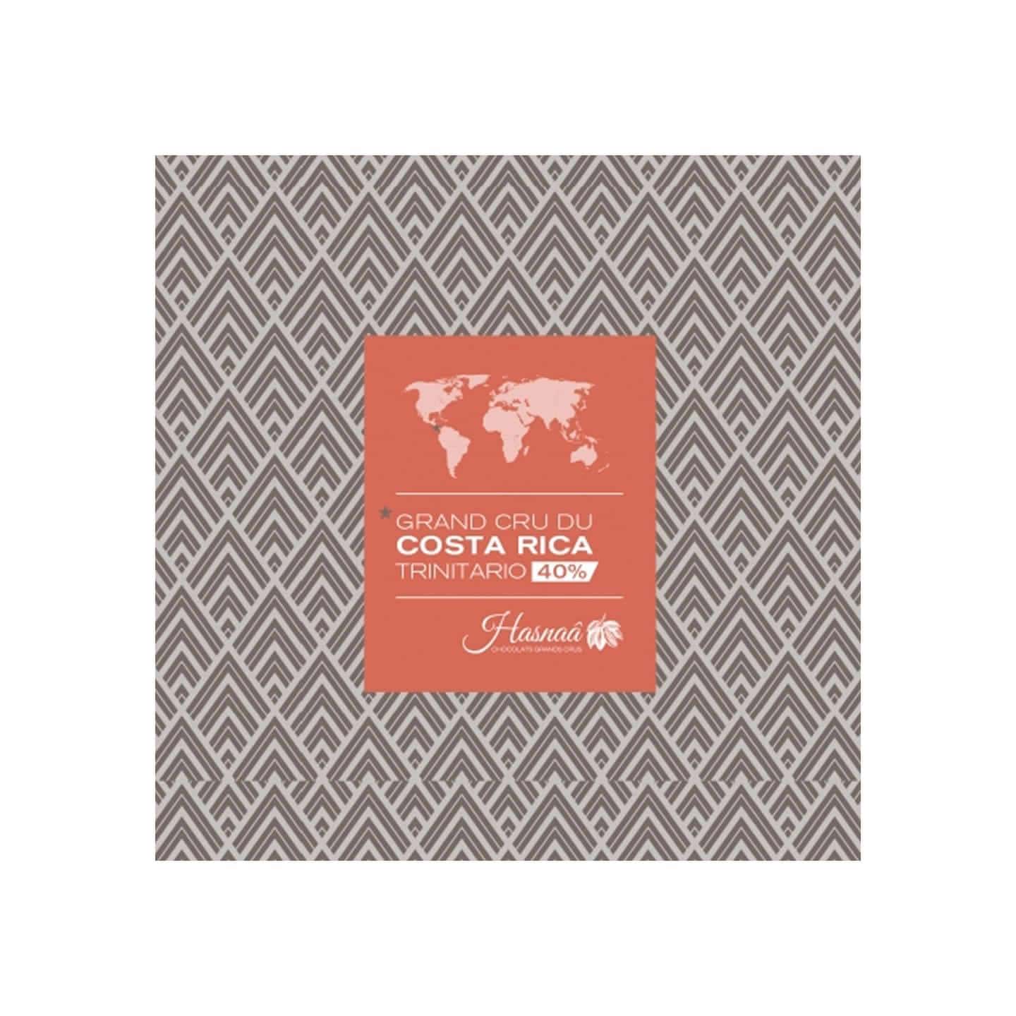 Tablette Chocolat Lait 40% origine Costa Rica 100g