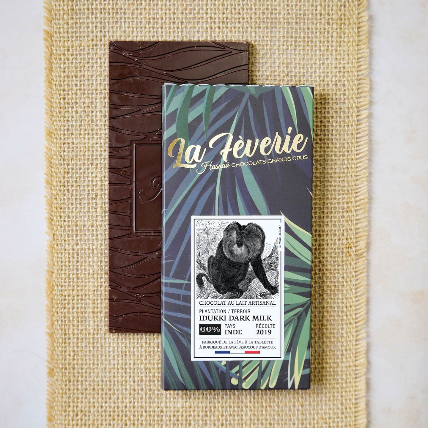 Tablette Chocolat Lait 60% origine Inde 56g