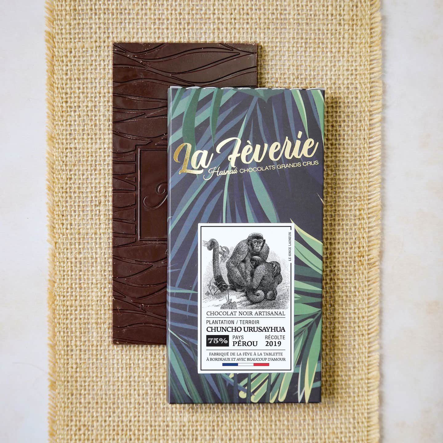 Tablette Chocolat Noir 75% Grand Cru origine Perou 56g Bean to Bar
